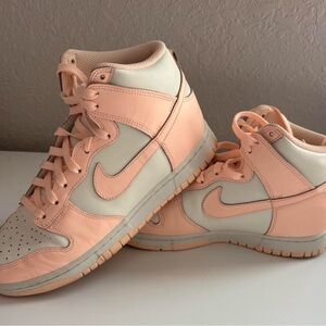 Nike Dunk High in crimson tint